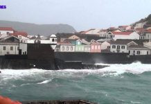 Aviso amarelo alargado a todas as ilhas dos Açores dr