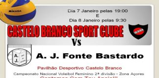 Voleibol – CBSC defronta A. J. Fonte Bastard DR