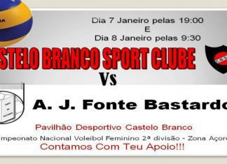 Voleibol – CBSC defronta A. J. Fonte Bastard DR