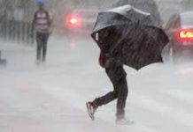 Previsão de chuva forte no grupo Central, alerta Proteção Civil