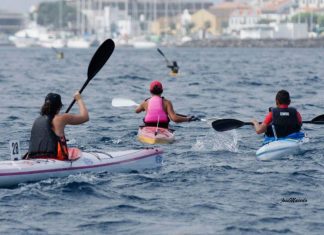 Prova da Páscoa junta mais de 15 canoístas dos Clubes Navais da Horta e de São Roque do Pico