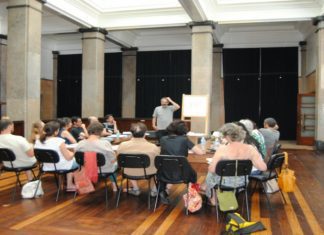 Gonçalo M. Tavares nas comemorações do 2.º Aniversário do Novo Grémio Literário Faialense TI