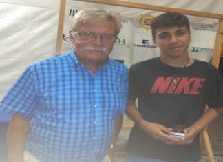 Tomás Oliveira, o mais jovem nadador na Prova de Natação de Águas Abertas/8 kms