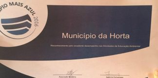 Cidade da Horta distinguida com o prémio Educação Ambiental 2016 DR