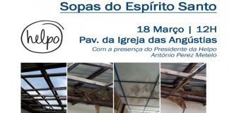 Helpo – Voluntários organizam almoço de Sopas de Espírito Santo DR