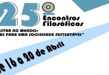 De 16 a 20 de abril – XXV Encontros Filosóficos com presença no Triângulo DR