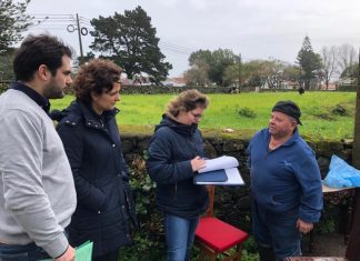 Governo avalia situações habitacionais das famílias afetadas pelo mau tempo na ilha Terceira
