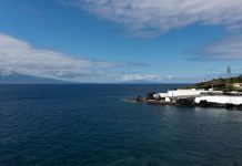 Recolhido um dos três contentores que caiu ao mar no porto das Velas
