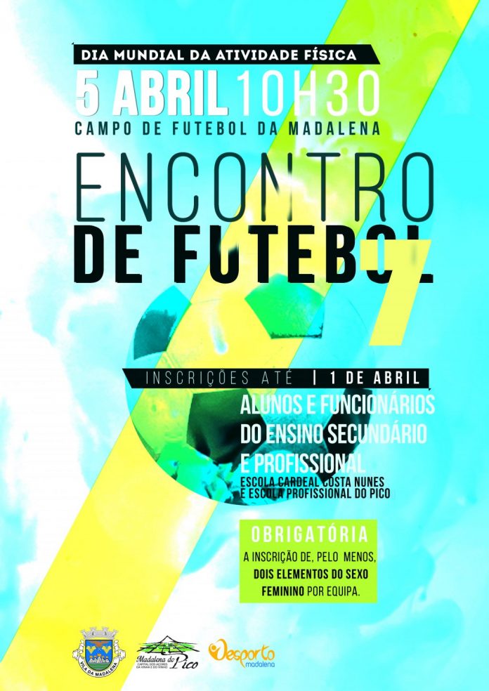 Encontro de Futebol em Dia Mundial da Atividade Física