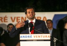 Europeias: André Ventura lidera coligação entre PPM, PPV/CDC e movimento Chega