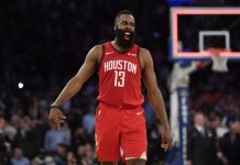 Harden é o primeiro jogador da NBA a marcar 30 pontos aos 29 adversários