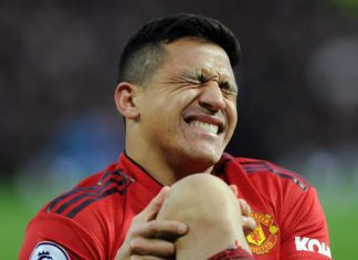 Manchester United revela que Alexis Sánchez vai parar até 6 semanas por lesão