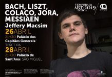 Palácios dos Capitães-Generais, em Angra do Heroísmo, e de Santana, em Ponta Delgada, acolhem recital de piano no âmbito da Temporada Artística 2019