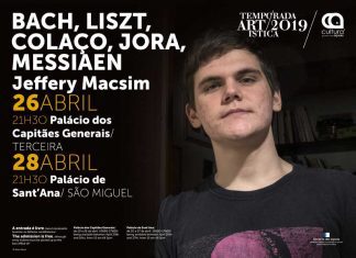 Palácios dos Capitães-Generais, em Angra do Heroísmo, e de Santana, em Ponta Delgada, acolhem recital de piano no âmbito da Temporada Artística 2019