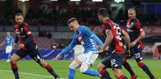 Nápoles empata 1-1 com Génova e título da Juventus fica à distância de um ponto