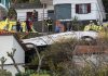 Autocarro foi retirado e polícia está a fazer perícias no local