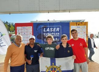 José Leonardo Silva congratula Rui Silveira pela conquista do Título de Campeão Nacional de Vela