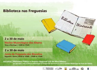 Biblioteca Itinerante nas freguesias de Altares e Biscoitos, na Terceira, em maio