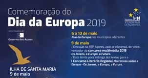 Governo dos Açores promove comemorações regionais do Dia da Europa em Santa Maria