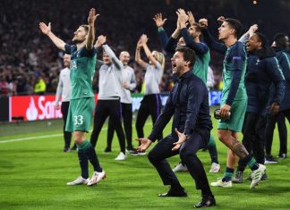 Tottenham pela primeira vez na final da Liga dos Campeões, ao vencer o Ajax