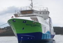 Atlânticoline – Já foi lançado à água o navio “Mestre Jaime Feijó”