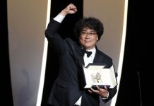 Palma de Ouro de Cannes para o filme “Parasite” do sul-coreano Bong Joon-ho