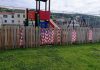 Vandalismo no parque infantil do Largo D. Luís I (Torre do Relógio)