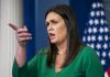 Trump anuncia saída de Sarah Sanders, porta-voz da Casa Branca