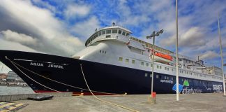 Atlânticoline, S.A. – Azores Express substituído por Aqua Jewel na operação sazonal 2019