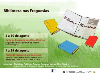 Biblioteca Itinerante visita em agosto as freguesias das Doze Ribeiras e Vila Nova