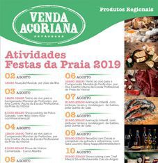 Venda Açoriana nas Festas da Praia 2019