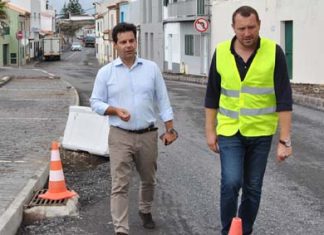 Intervenção na estrada regional em São Roque, em Ponta Delgada, beneficia peões e automobilistas, salienta Diretor Regional
