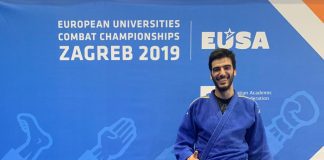 ATLETA RODRIGO PONTE DO JUDOLAG NO EUROPEU DE ZAGREB