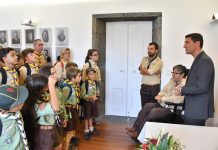 ESCOTEIROS DA MADEIRA RECEBIDOS NOS PAÇOS DO CONCELHO NA LAGOA