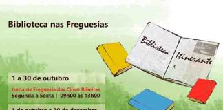 Biblioteca itinerante nas freguesias das Cinco Ribeiras e de Santa Cruz, na Terceira, em outubro