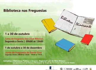 Biblioteca itinerante nas freguesias das Cinco Ribeiras e de Santa Cruz, na Terceira, em outubro