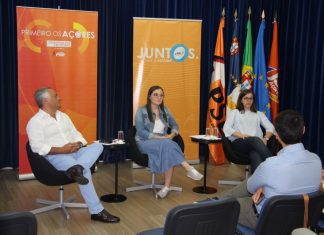 Paulo Moniz e Vitória Silva debateram preocupações da juventude açoriana