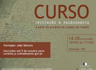 Biblioteca Pública Luís da Silva Ribeiro, em Angra do Heroísmo, realiza Curso de Iniciação à Paleografia