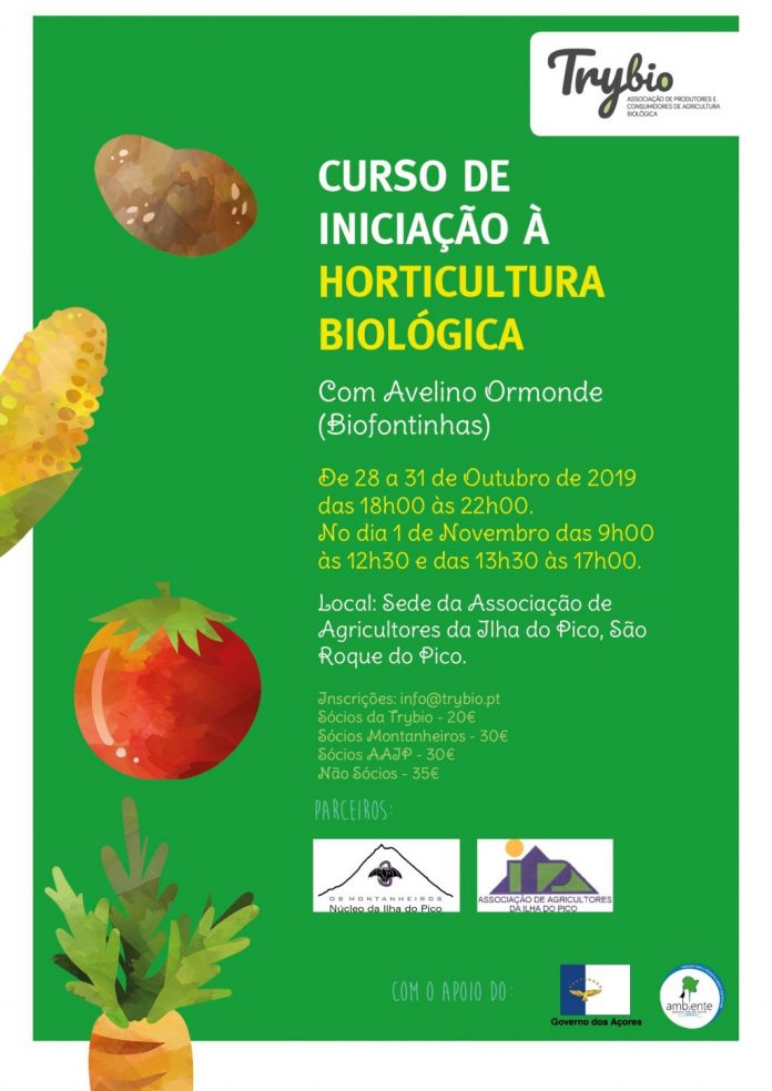 Trybio promove curso de iniciação à horticultura biológica no Pico