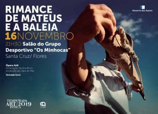 Temporada Artística 2019 chega às Flores com “Rimance de Mateus e a Baleia” e oficina “Arquétipos Físicos”