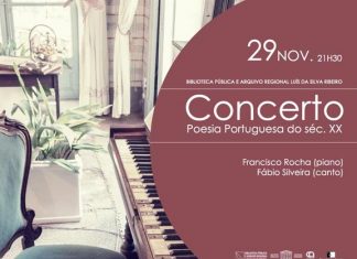Biblioteca Pública Luís da Silva Ribeiro, em Angra do Heroísmo, promove concerto “Poesia Portuguesa do século XX”