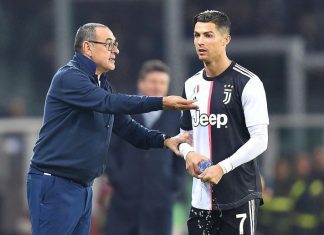 Sarri confirma que Cristiano Ronaldo deve falhar jogo da Juventus no campeonato