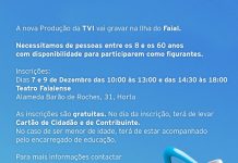 Nova Produção de Ficção – TVI procura figurantes no Faial