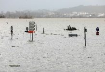 Distrito de Coimbra causa preocupação, mas caudal do Mondego está a baixar