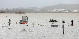 Distrito de Coimbra causa preocupação, mas caudal do Mondego está a baixar