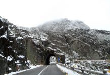 Estradas encerradas na serra da Estrela devido à queda de neve