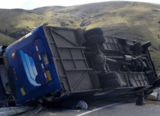 Acidente com autocarro deixa 14 mortos no Peru