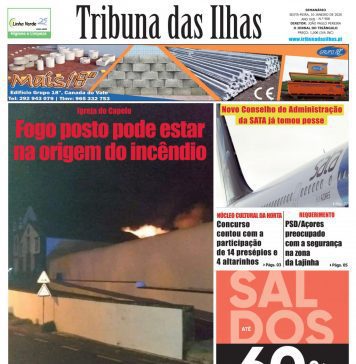 Capa da edição n.º 908 de 10 de janeiro 2020