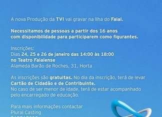 Faial – TVI procura figurantes para nova produção de ficção