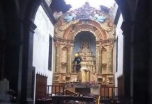 Ilha do Faial – Chamas destroem parte da cobertura da Igreja do Capelo